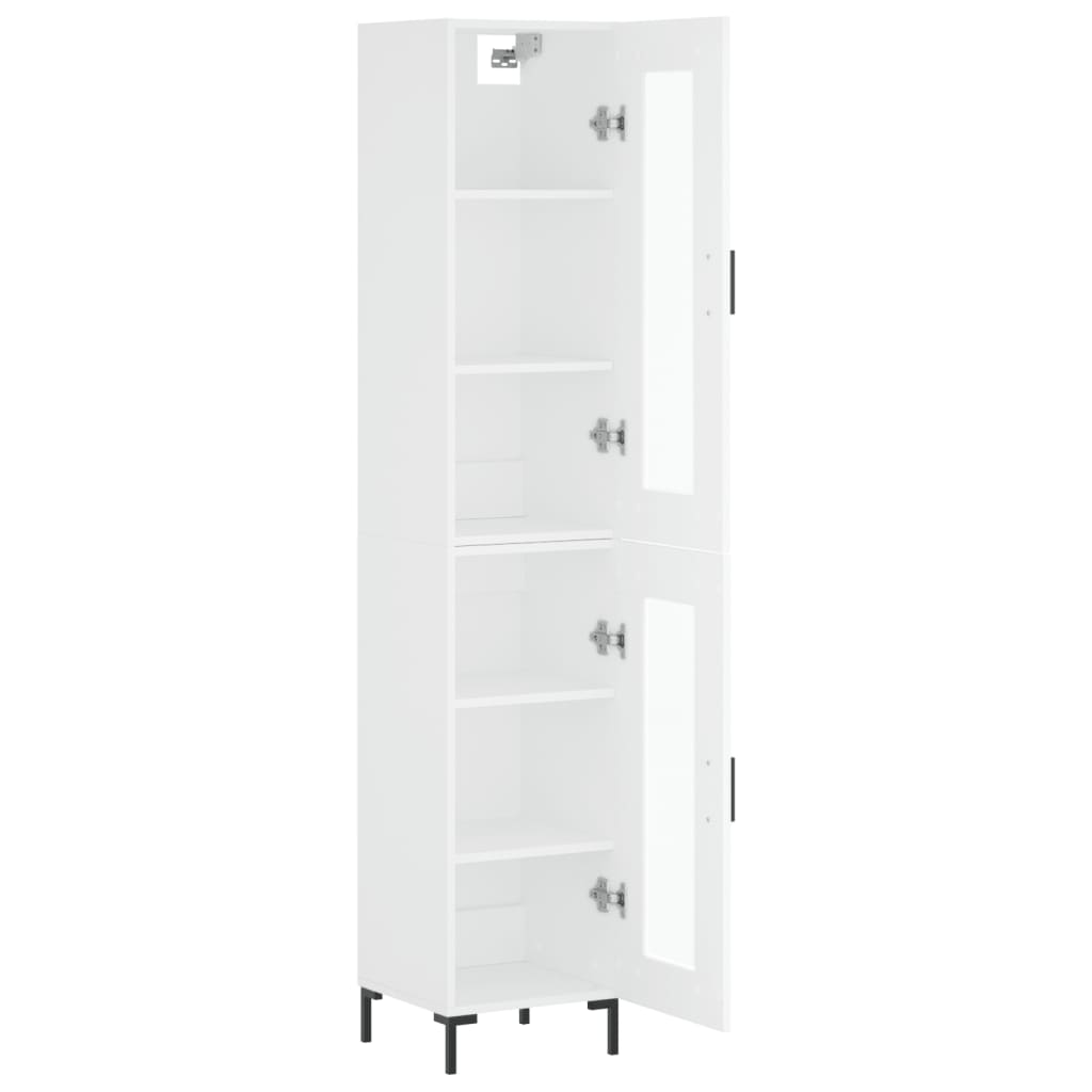 Vitrine Brenna de 180 cm - Branco - Design Nórdico