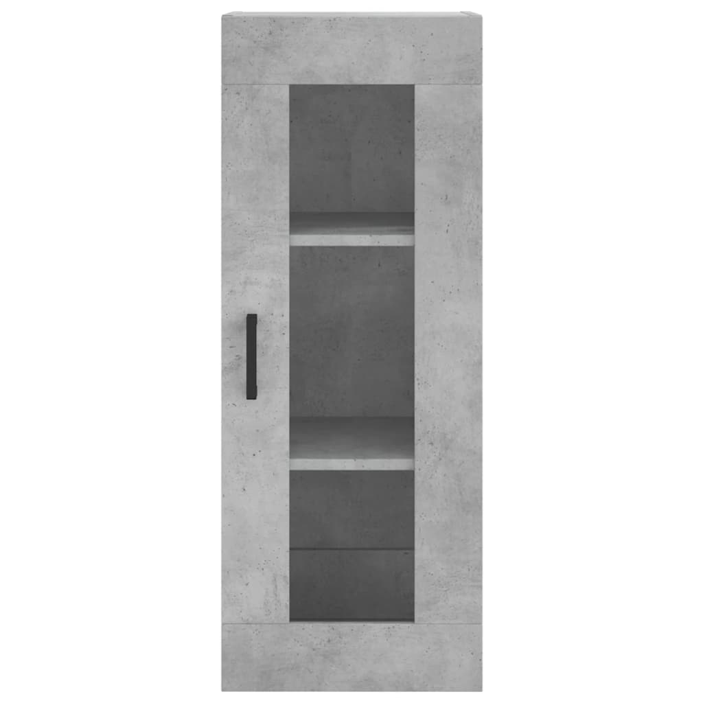 Vitrine Brenna de 180 cm - Cinzento Cimento - Design Nórdico