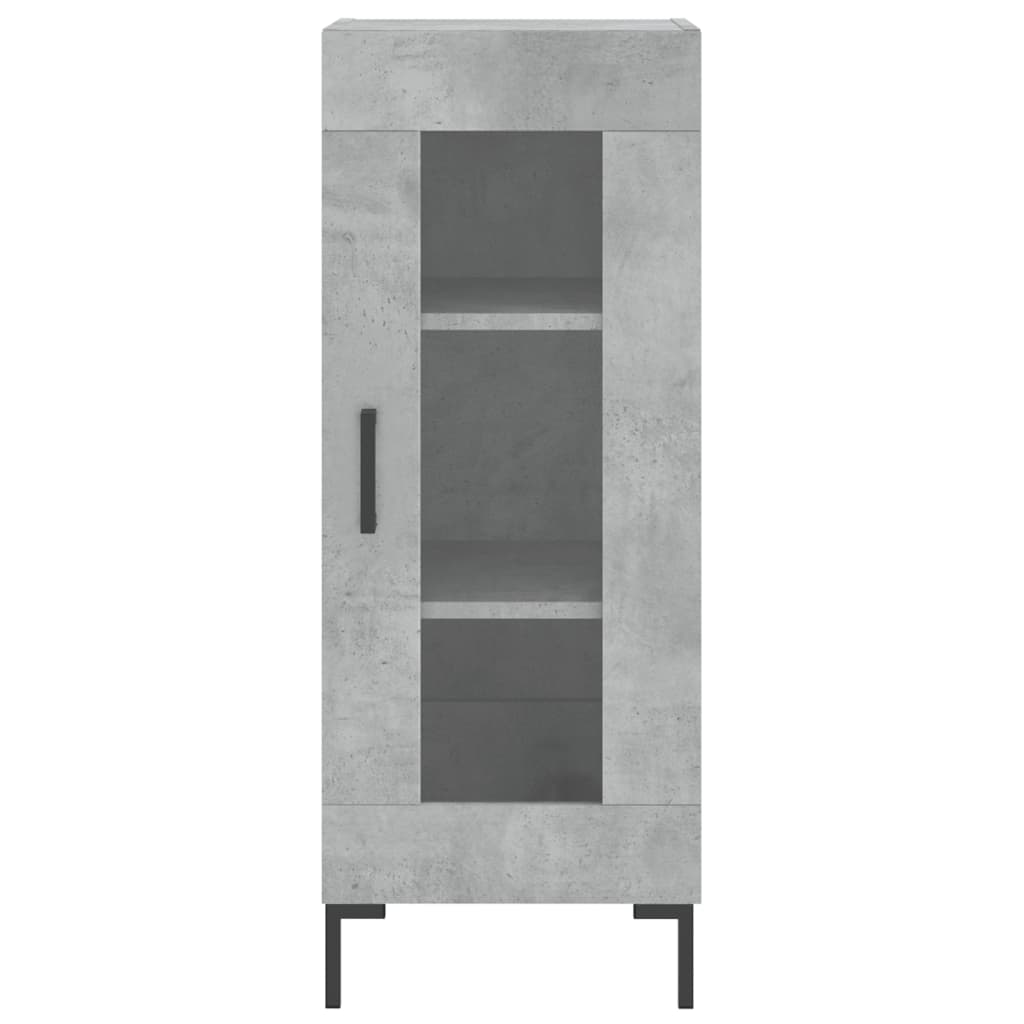 Vitrine Brenna de 180 cm - Cinzento Cimento - Design Nórdico