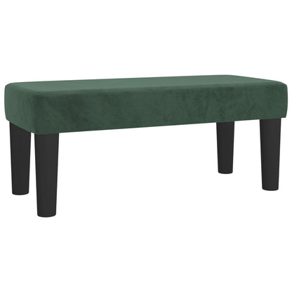 Cama boxspring com colchão 120x200 cm veludo verde-escuro