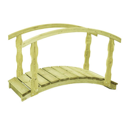 Ponte de jardim c/ defeito 170x74x105cm pinho impregnado maciço