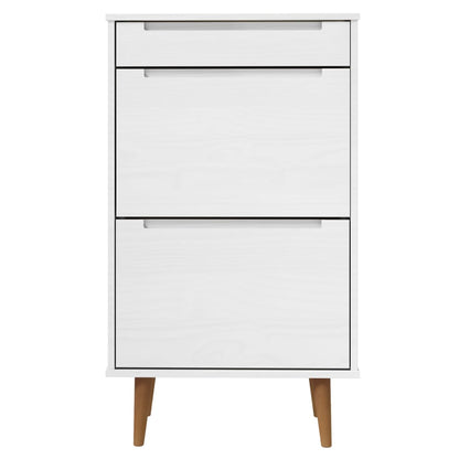 Sapateira MOLDE 59,5x35x103 cm pinho maciço branco