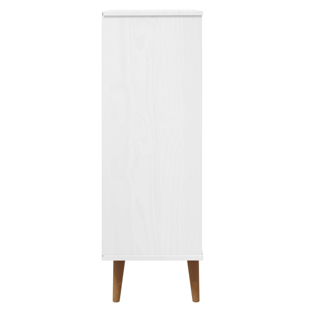 Sapateira MOLDE 59,5x35x103 cm pinho maciço branco