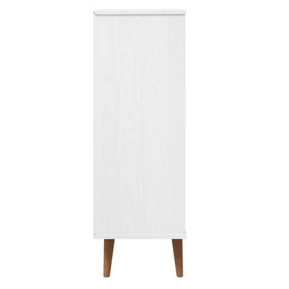 Sapateira MOLDE 59,5x35x103 cm pinho maciço branco