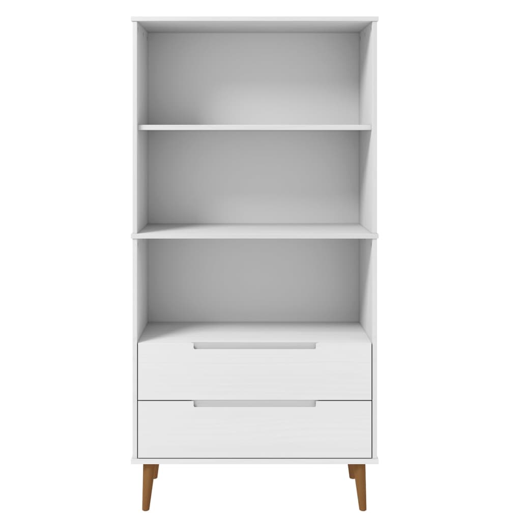 Estante MOLDE 85x35x170,5 cm pinho maciço branco