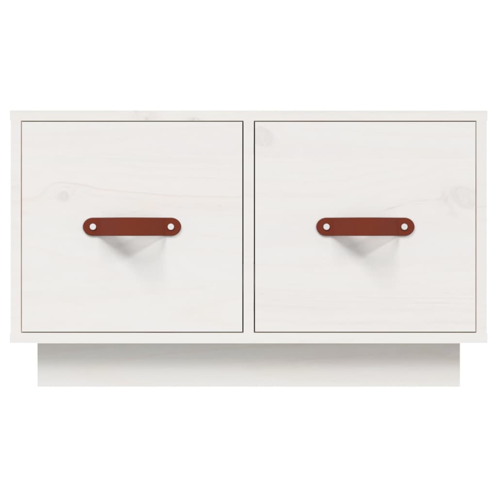 Mesa de centro 60x53x35 cm pinho maciço branco