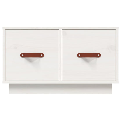 Mesa de centro 60x53x35 cm pinho maciço branco