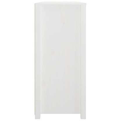 Armário de apoio 100x40x90 cm pinho maciço branco