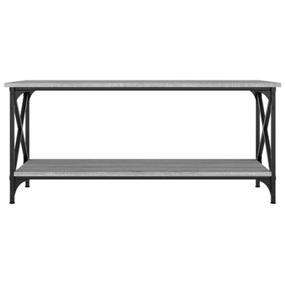 Mesa de centro 100x45x45cm derivados madeira/ferro cinza sonoma