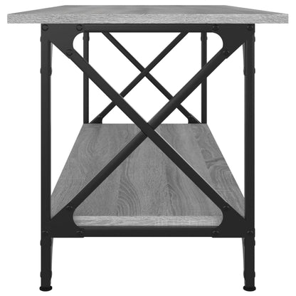 Mesa de centro 100x45x45cm derivados madeira/ferro cinza sonoma