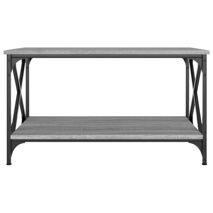 Mesa de centro 80x50x45 cm derivados madeira/ferro cinza sonoma