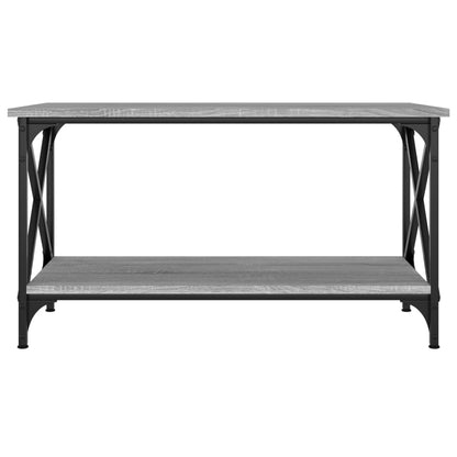 Mesa de centro 80x45x45cm derivados madeira/ferro cinza sonoma