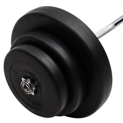 Barra curl com discos 60 kg