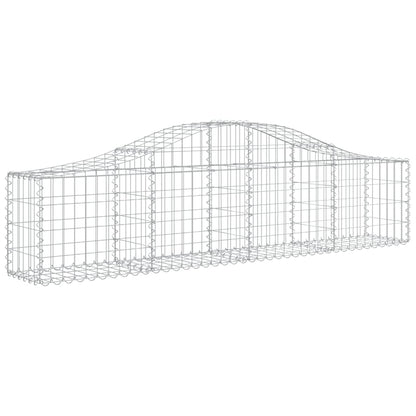 Cestos gabião arqueados 12pcs 200x30x40/60 cm ferro galvanizado