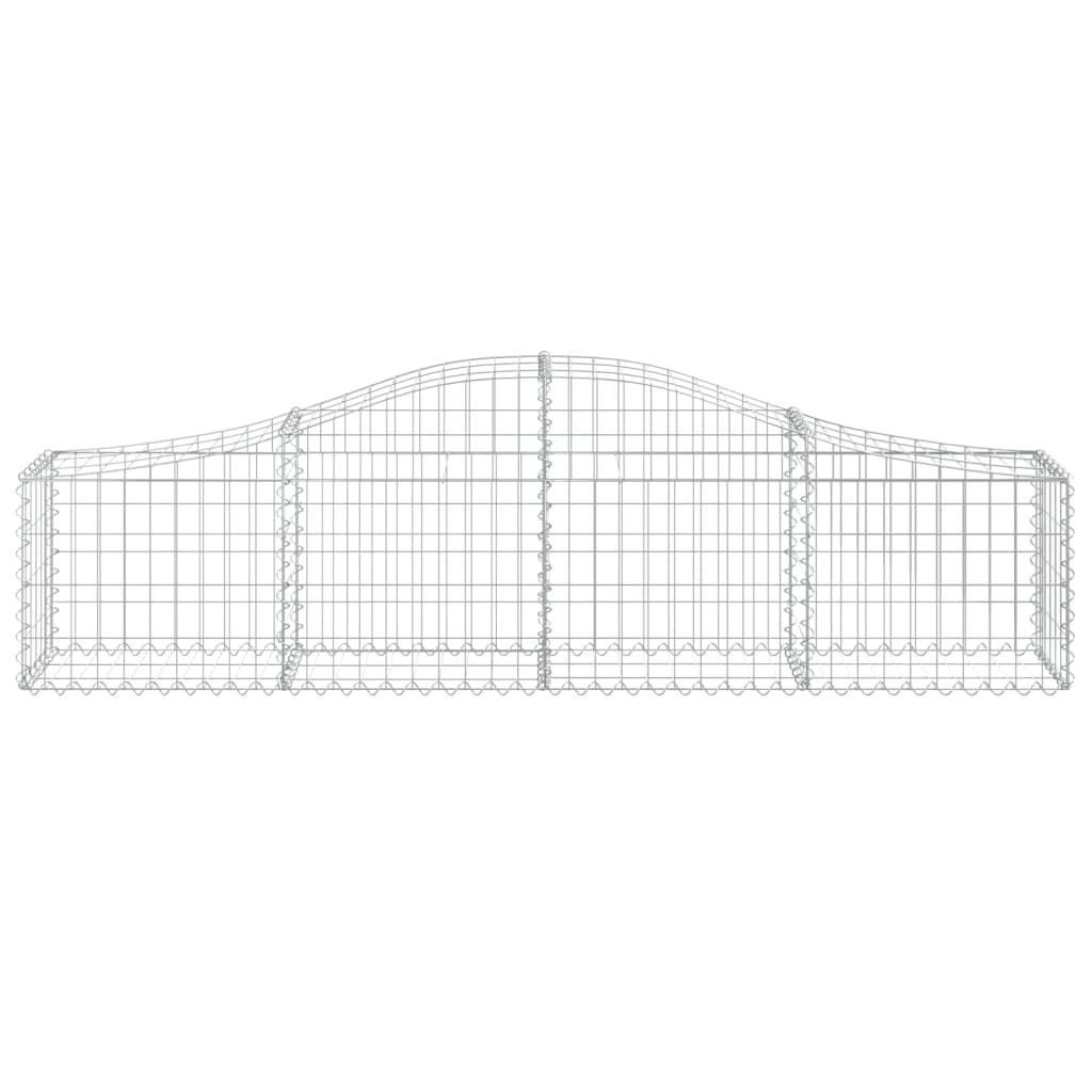 Cestos gabião arqueados 12pcs 200x30x40/60 cm ferro galvanizado