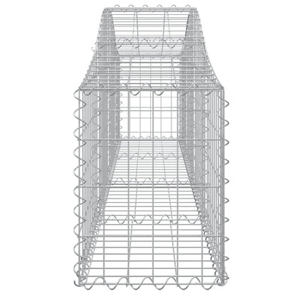 Cestos gabião arqueados 12pcs 200x30x40/60 cm ferro galvanizado