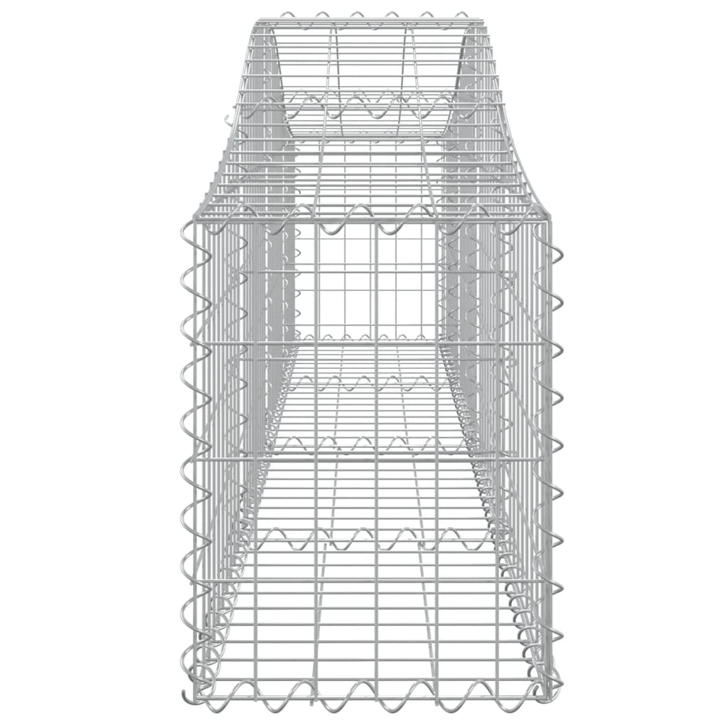 Cestos gabião arqueados 13pcs 200x30x40/60 cm ferro galvanizado