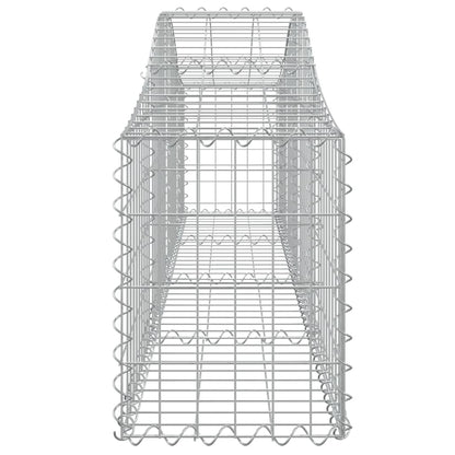 Cestos gabião arqueados 15pcs 200x30x40/60 cm ferro galvanizado