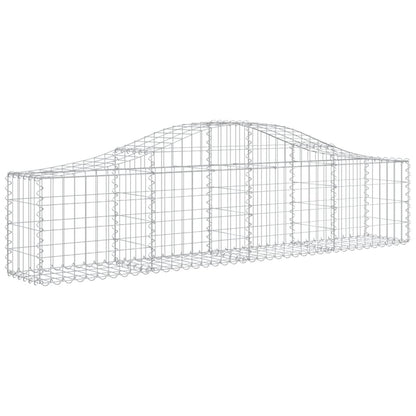 Cestos gabião arqueados 18pcs 200x30x40/60 cm ferro galvanizado