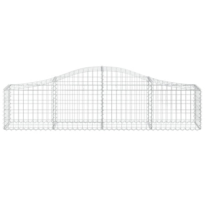 Cestos gabião arqueados 18pcs 200x30x40/60 cm ferro galvanizado