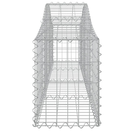 Cestos gabião arqueados 18pcs 200x30x40/60 cm ferro galvanizado