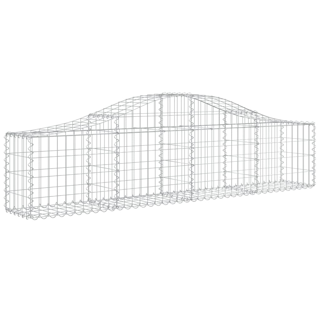 Cestos gabião arqueados 40pcs 200x30x40/60 cm ferro galvanizado