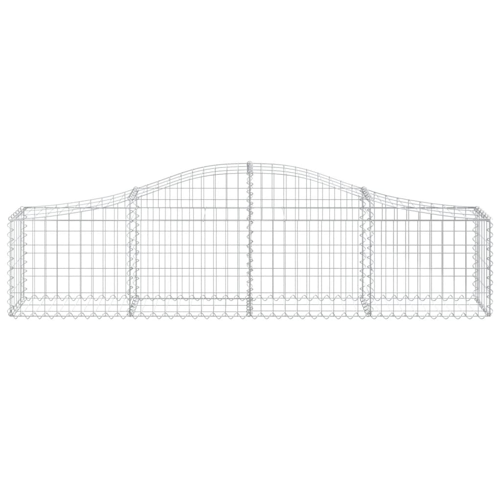 Cestos gabião arqueados 40pcs 200x30x40/60 cm ferro galvanizado