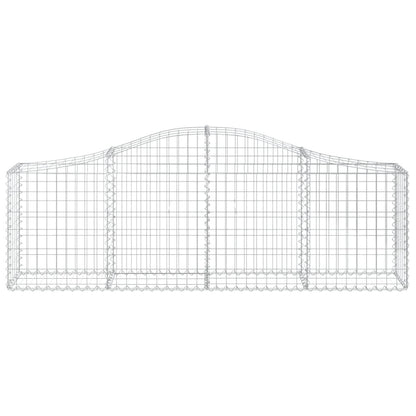 Cestos gabião arqueados 11pcs 200x30x60/80 cm ferro galvanizado