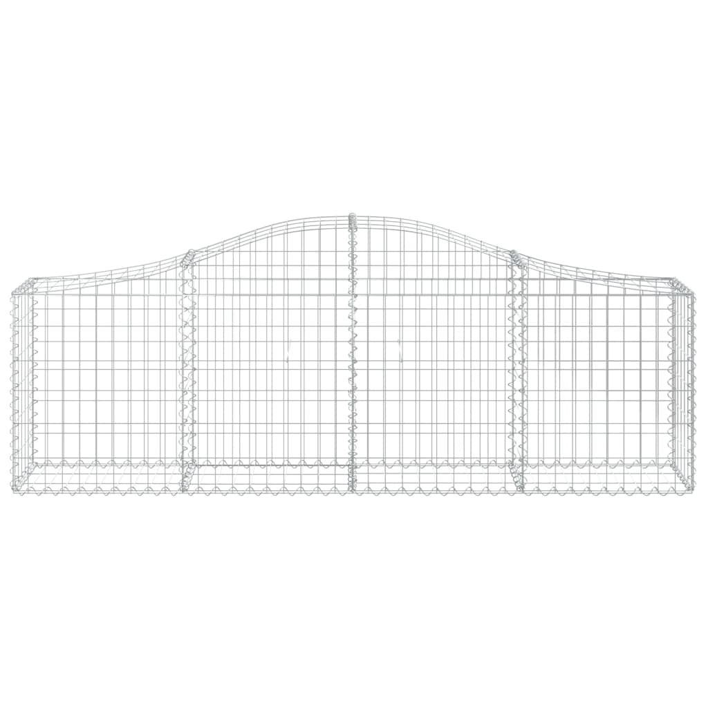 Cestos gabião arqueados 12pcs 200x30x60/80 cm ferro galvanizado