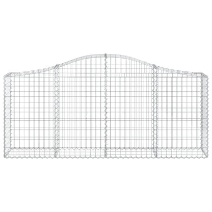 Cestos gabião arqueados 10pcs 200x30x80/100cm ferro galvanizado