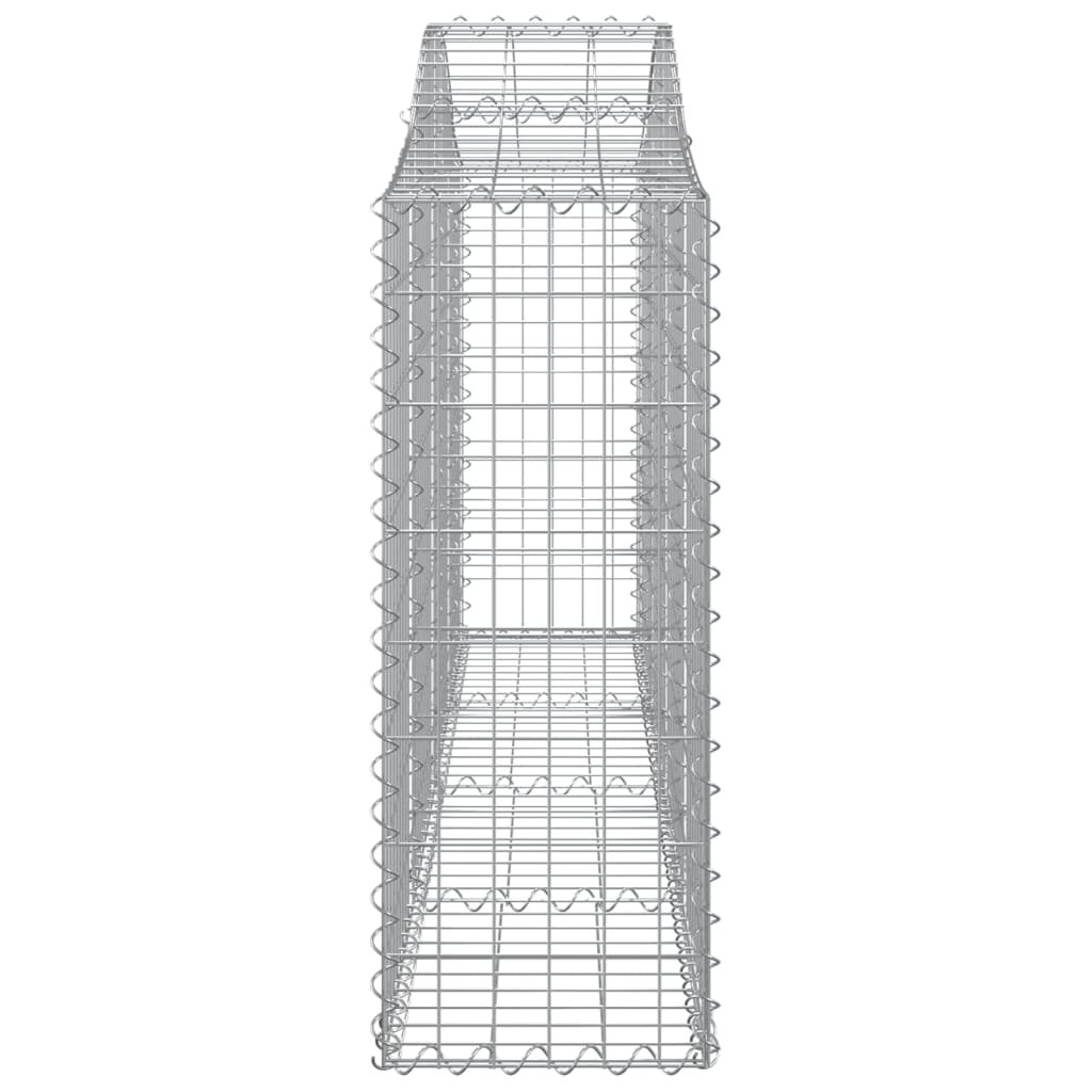 Cestos gabião arqueados 12pcs 200x30x80/100cm ferro galvanizado