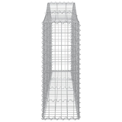 Cestos gabião arqueados 12pcs 200x30x80/100cm ferro galvanizado