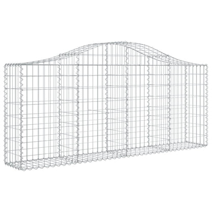 Cestos gabião arqueados 15pcs 200x30x80/100cm ferro galvanizado