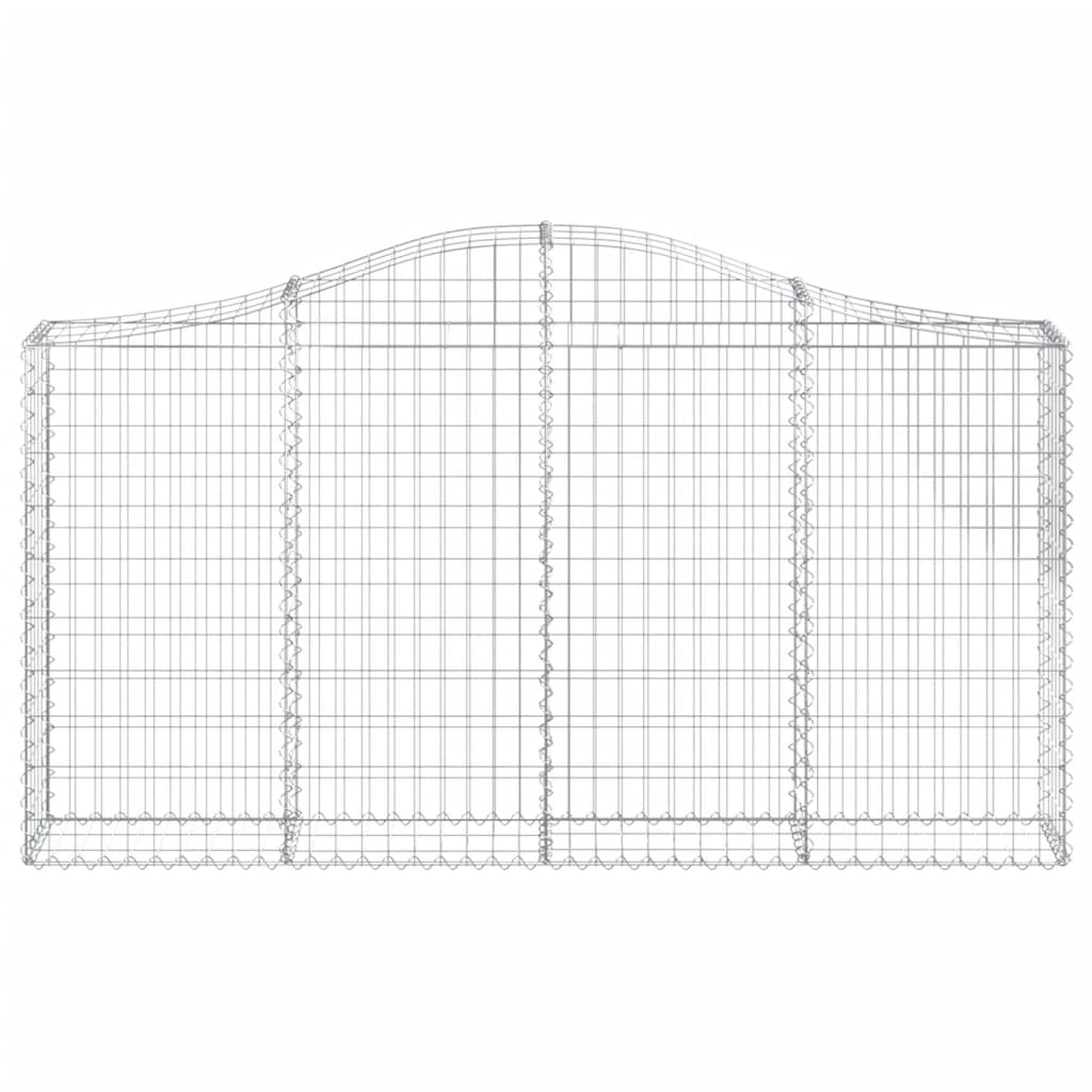 Cestos gabião arqueados 10 pcs 200x30x100/120 ferro galvanizado