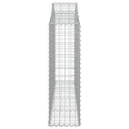 Cestos gabião arqueados 10 pcs 200x30x100/120 ferro galvanizado