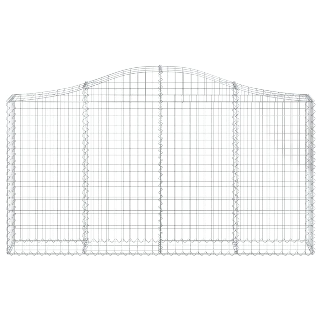 Cestos gabião arqueados 12 pcs 200x30x100/120 ferro galvanizado