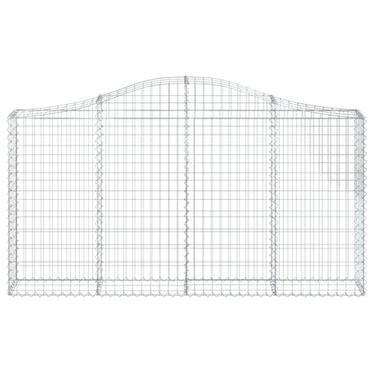 Cestos gabião arqueados 12 pcs 200x30x100/120 ferro galvanizado