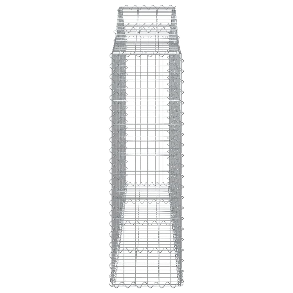 Cestos gabião arqueados 12 pcs 200x30x100/120 ferro galvanizado