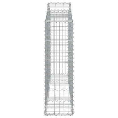 Cestos gabião arqueados 12 pcs 200x30x100/120 ferro galvanizado