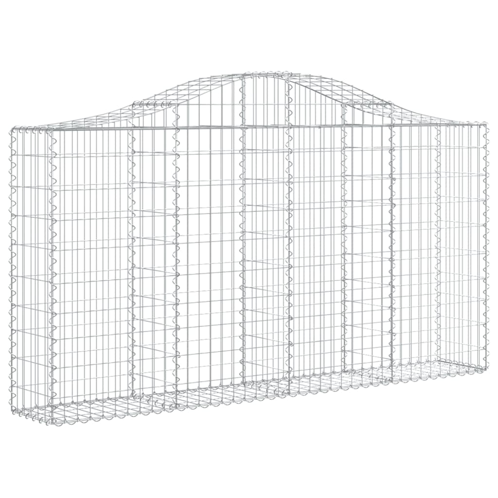 Cestos gabião arqueados 20 pcs 200x30x100/120 ferro galvanizado