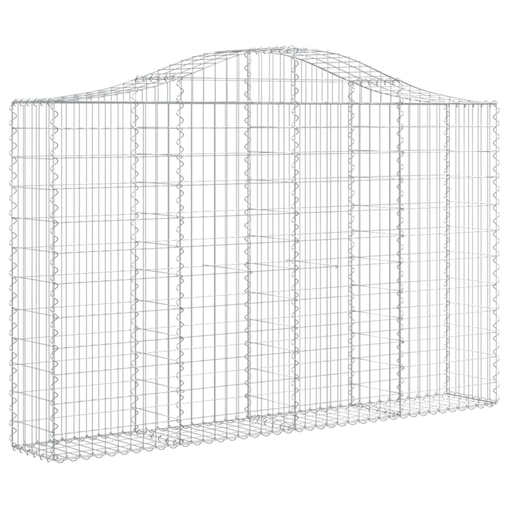 Cestos gabião arqueados 5pcs 200x30x120/140cm ferro galvanizado