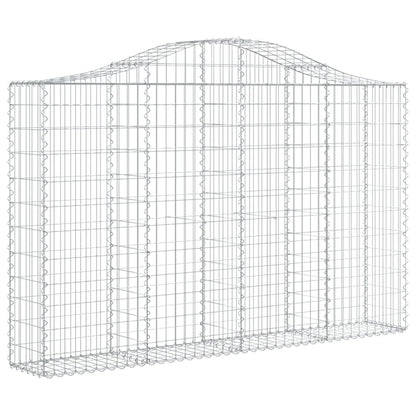 Cestos gabião arqueados 5pcs 200x30x120/140cm ferro galvanizado