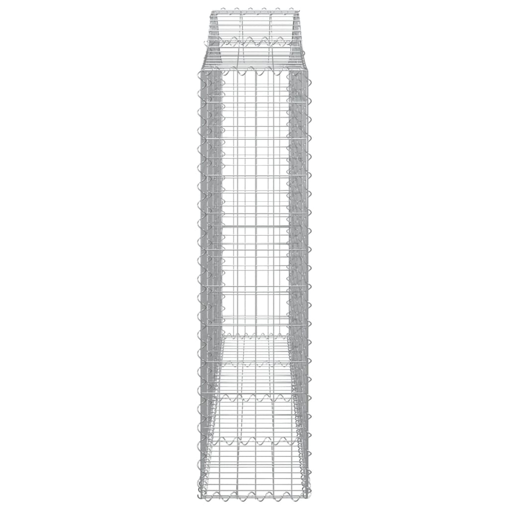 Cestos gabião arqueados 5pcs 200x30x120/140cm ferro galvanizado