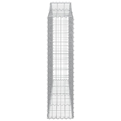 Cestos gabião arqueados 5pcs 200x30x120/140cm ferro galvanizado