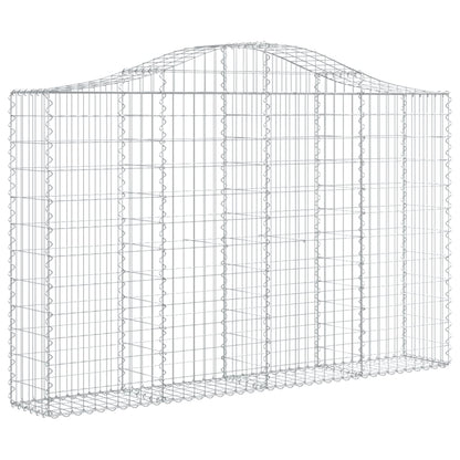 Cestos gabião arqueados 11pcs 200x30x120/140 ferro galvanizado