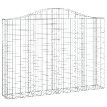 Cestos gabião arqueados 5pcs 200x30x140/160cm ferro galvanizado