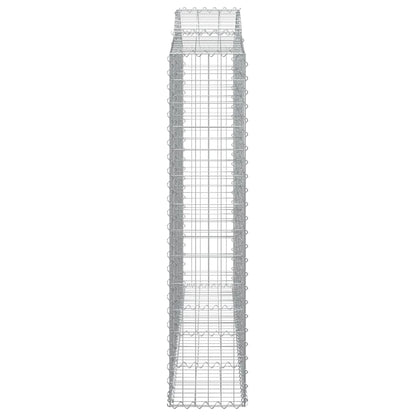 Cestos gabião arqueados 5pcs 200x30x140/160cm ferro galvanizado