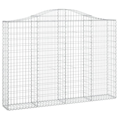 Cestos gabião arqueados 9pcs 200x30x140/160cm ferro galvanizado