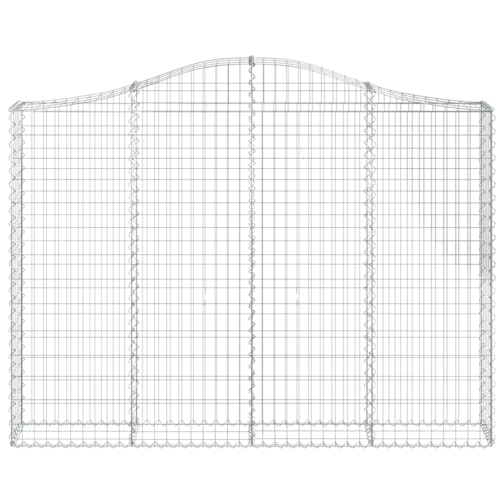 Cestos gabião arqueados 13 pcs 200x30x140/160 ferro galvanizado