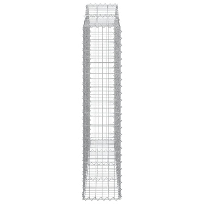 Cestos gabião arqueados 25 pcs 200x30x140/160 ferro galvanizado